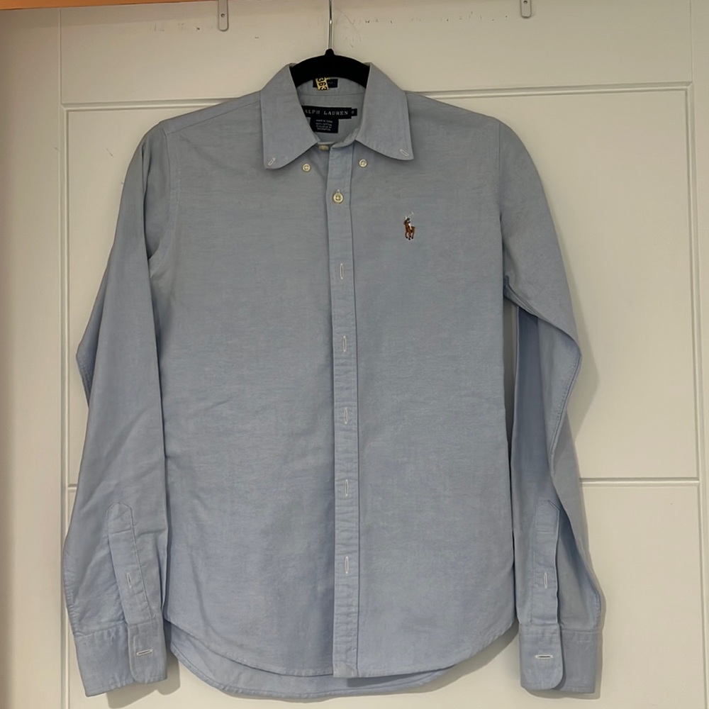 Light blue Ralph Lauren button down.